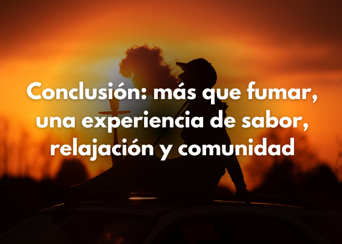 Conclusión: más que fumar, una experiencia de sabor, relajación y comunidad